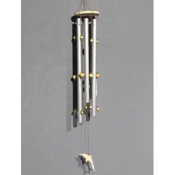 Boncuklu Metal Rüzgar Çanı 3dıarta-28