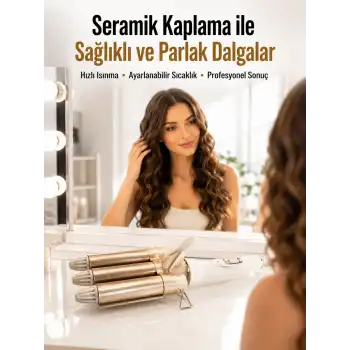 Bukle Saç Maşası – Kolay Kullanım, Sağlıklı Bukleler yüksek ısılı
