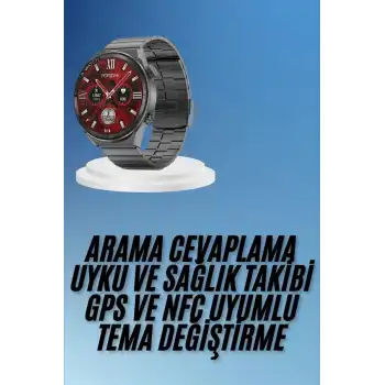 Çağrı Cevaplama Sesli Asistan Çoklu Dil Desteği 5.0 Bluetooth Akıllı Saat