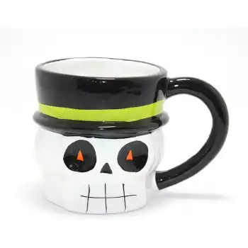 Centilmen İskelet Figürlü 3d Kabartmalı Kupa Bardak Alk4898