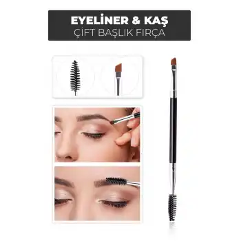 Çift Başlıklı Eyeliner ve Kaş Fırçası – Kolay Uygulama ve Mükemmel Sonuçlar