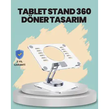 Çift Eksenli Ayarlanabilir Tablet Destek Standı