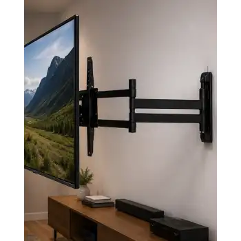 Çift Kollu TV Askı Atı Hareketli LCD LED Televizyon Askılığı