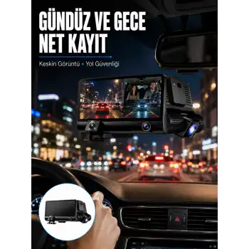 Çift Lens Araç Güvenlik Kamerası G Sensörlü Full HD Yeni Nesil