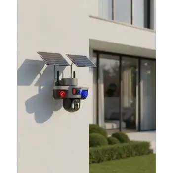 Çoklu Lensli 9MP Solar Güvenlik Kamerası 4G SIM Kart Destekli