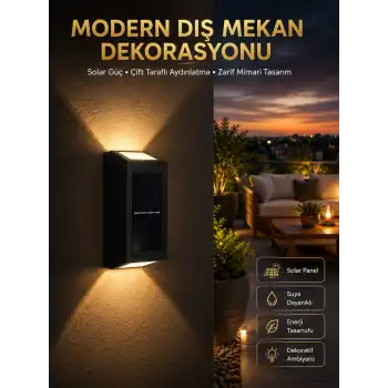 Dekorasyon Aplik Işık Güneş Enerjili Aydınlatma Dekoratif Aydınlatma
