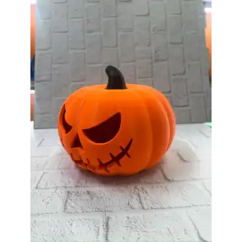 Dekoratif Balkabağı Şekerlik 21×15 cm Kapaklı Turuncu Kutu