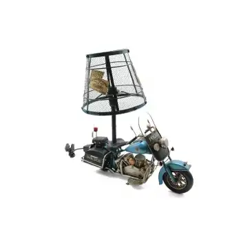 Dekoratif Metal Polis Motosikletli Abajur