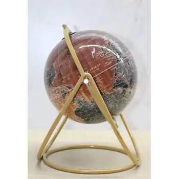 Dekoratif Metal Standlı Dünya Küre - Model 1