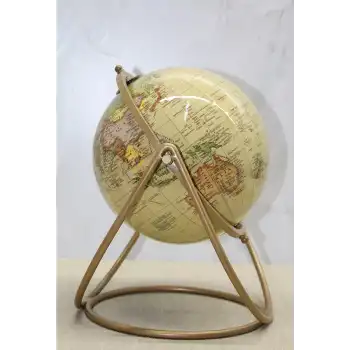 Dekoratif Metal Standlı Dünya Küre - Model 3