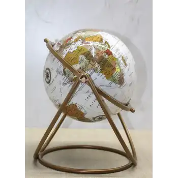 Dekoratif Metal Standlı Dünya Küre - Model 4