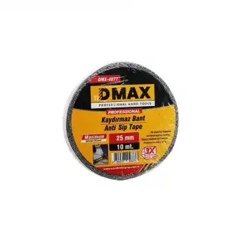 Dmax Dmx-4677 ( 25mm X 10mt ) ( Kaydırmaz ) ( Siyah ) Bant*72