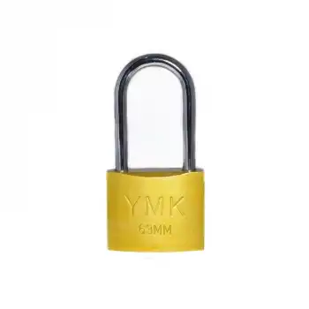 Eko Sarı Boyalı Uzun Kancalı Asma Kilit 25mm