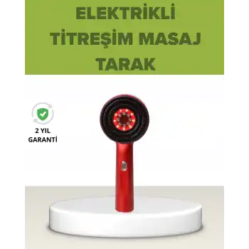 Elektrikli Titreşim Masaj Tarak Kırmızı Işık Terapi