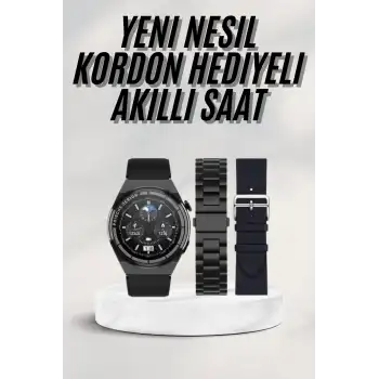 En Çok Tercih Edilen Akıllı Saat Amoled Ekran Nabız Sensörü GPS Uyumlu Adımsayar