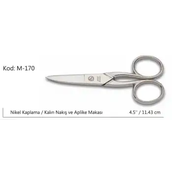 Europe Kalın Nakış Makası Süper Kalite No:4.5 11,43 Cm