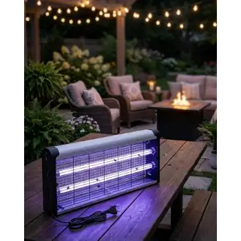 Ev Balkon Mutfak İçin Elektrikli Sinek Savar 10W UV Işıklı Lamba