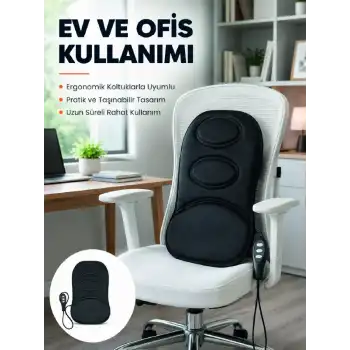 Ev ve Araç İçin Masaj Minderi Modlu Isıtmalı Titreşimli Koltuk Masaj Pedi