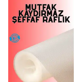 Eva malzemeden kaydırmaz şeffaf raflık buzdolabı kaplaması