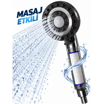 Filtreli Duş Başlığı Masaj Etkili
