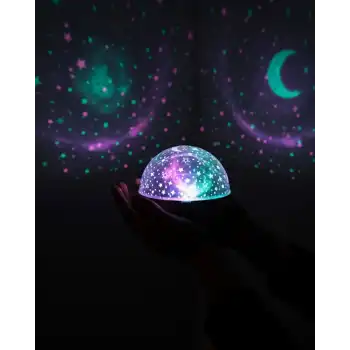 Fişli Yıldız Projektör Lamba Hoparlörlü Gece Işığı