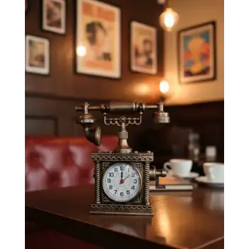 Fonksiyonel ve Es Çalar Saat Masa ve Komodin Uyumlu