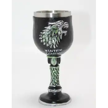 Game Of Thrones House Stark 3D Kabartmalı Çelik Kadeh Bardak