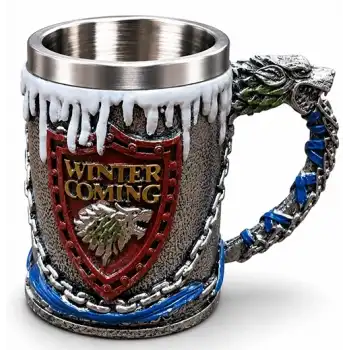 Game Of Thrones Tasarımlı 3d Paslanmaz Çelik Kupa Bardak Alk6507
