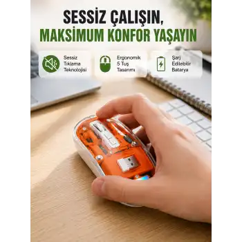 Geniş Uyumluluklu Kablosuz Fare – Windows, Mac, Linux Destekli Yeni Nesil
