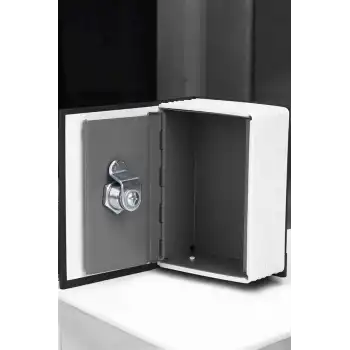 Gizli Kasa Kitap Görünümlü Anahtarlı Çelik Mini Kasa