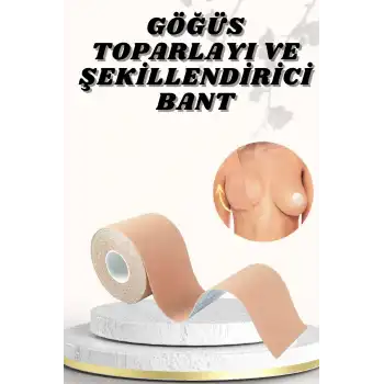 Göğüs Bandı Toparlayıcı ve Şekillendirici Tere ve Suya Dayanıklı Esnek Yapılı Hassas Ciltlere Uygun
