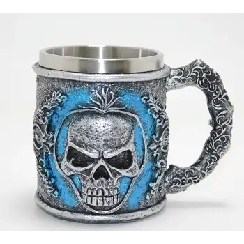 Grim Reaper Azrail Kabartmalı 3d Tasarım Çelik Kupa Bardak Alk4382