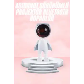 Gün Batımı Lambası Işık Arka Plan Projektör Sevimli Astronot Enerji Tasarruflu