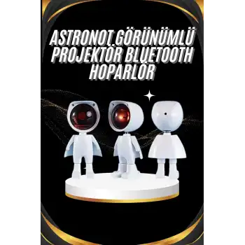 Gün Batımı Projektör Lamba Astronot Görünümlü Dekoratif Masa Lambası