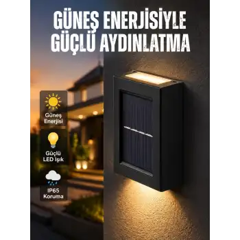 Güneş Enerjili LED Duvar Aydınlatması Yeni Nesil