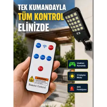 Güneş Enerjili LED Duvar ve Direk Lambası Suya Dayanıklı Akıllı Aydınlatma
