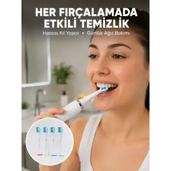 Günlük Ağız Bakımı İçin Nazik ve Etkili Yedek Başlık Seti Yeni Nesil