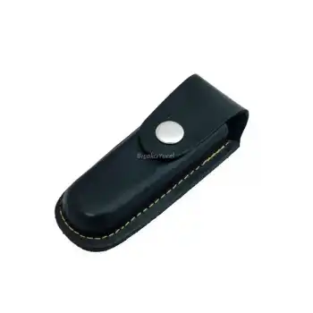 Hakiki Deri Çakı Kılıfı No:0 - 10 Cm, Kemerlikli