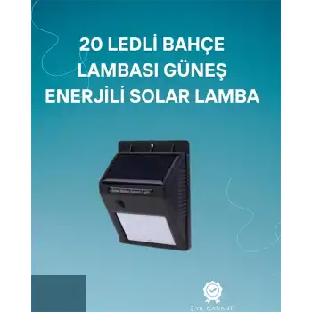 Hareket Sensörlü Solar Lamba | 120° Algılama Açısı, 3-4 Metre Mesafe, Suya Dayanıklı LED