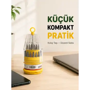 Hassas Tornavida Seti Kaymaz Saplı Elektronik Onarım Seti