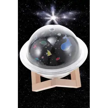 Hava Nemlendirici Projeksiyon Görünümlü USB Bağlantılı Aromaterapi