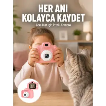 HD Video Kayıt Özellikli Mini Dijital Kamera Fotoğraf Çekimli USB Şarjlı Yeni Nesil