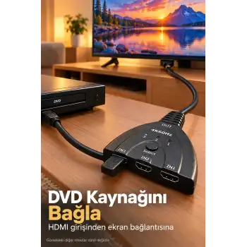 HDMI Switch 2.0 ve 3D Format Destekli