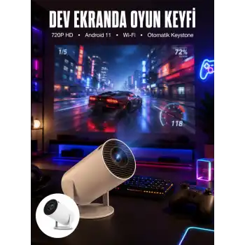 HDMI ve Full HD Teknolojili 160 ANSI Lümen Kablosuz Projeksiyon Yeni Nesil