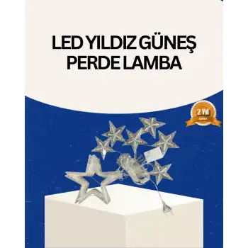 İç Mekan Uyumlu Yıldız Peri Led Perde 3x3 Metre