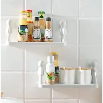 İnsan Figürlü Yapışkanlı Çok Amaçlı Duvar Rafı