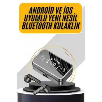 İos Android Uyumlu Bluetooth Kulaklık Kablosuz Kulaklık Yüksek Basslı