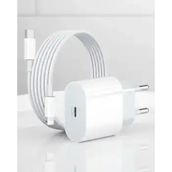iPhone 12 11 XR XS X 8 Plus 7 20W PD Lightning Hızlı Şarj Adaptörü