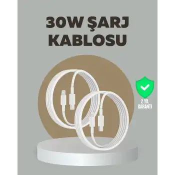 iPhone iPad Airpods Uyumlu 30W Type-C to Lightning Kablo