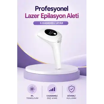 IPL Lazer Epilasyon Aleti 5 Kademeli Güç Ayarlı